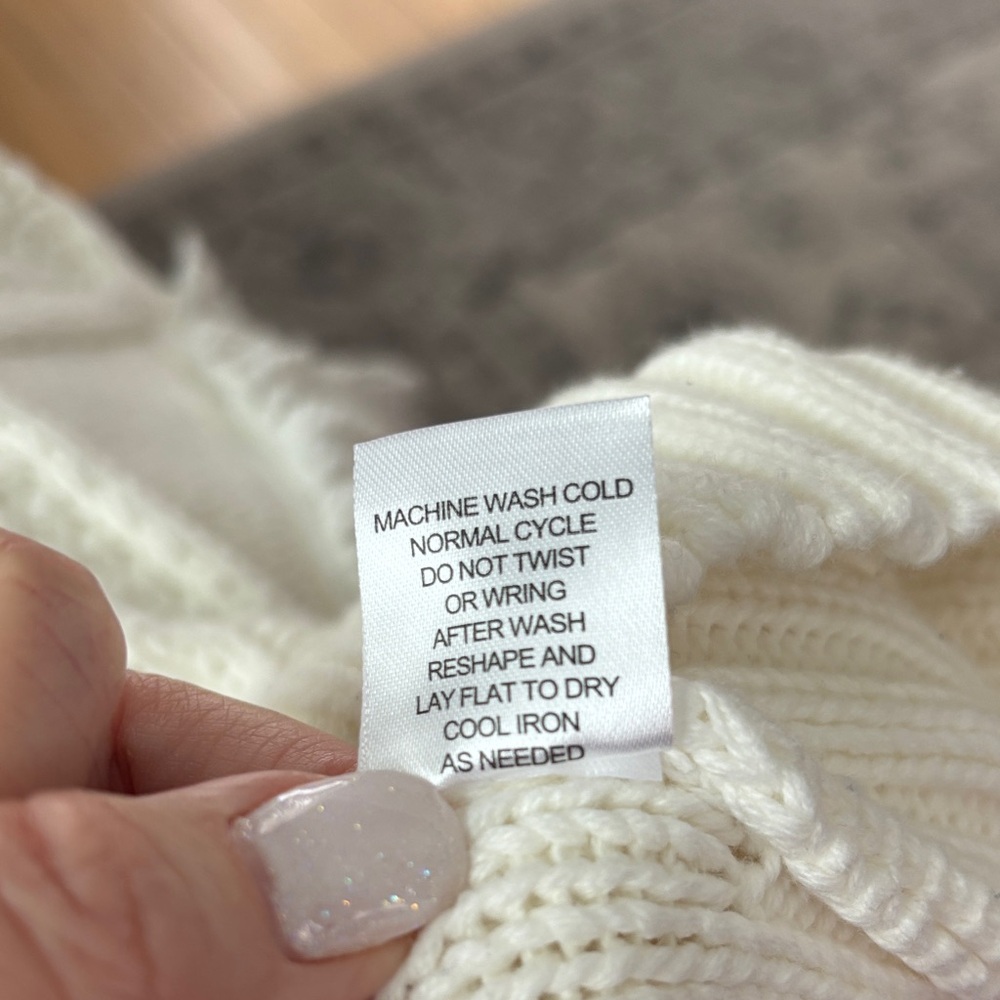 Industry Elegant Ivory Cable Knit Sweater - Picture 8 of 8
